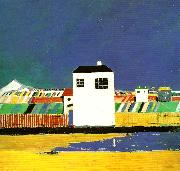 Kazimir Malevich landscape with a white house oil on canvas